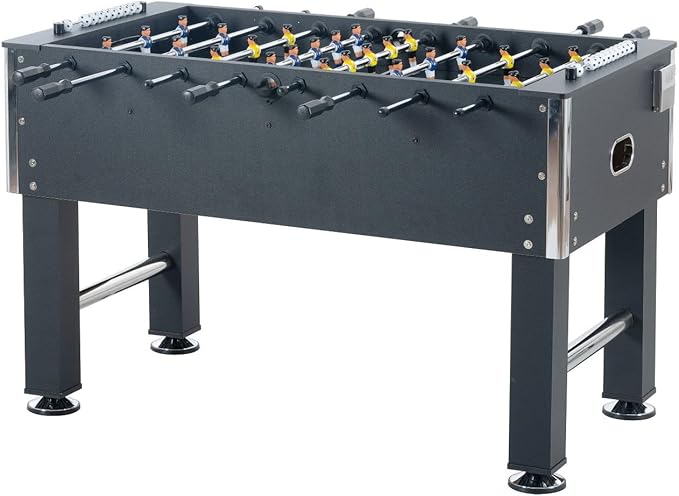 4ft/4.5ft Foosball Table and Balls Set for Adults and Kids, Soccer Game Table, Sturdy Football Table Arcade with Cup Holders & Heavy-Duty Legs, for Indoor or Outdoor
