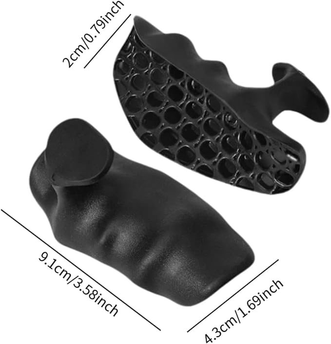 Anti-Slip Workout Grips - Weight Lifting Grips | 1 Pair Gym Hand Grip | Rubber Gym Grips | Silicone Dumbbell Bar Handle Grips | Ergonomic Palm Protection Gloves | Fingerless Workout Gloves for Adults