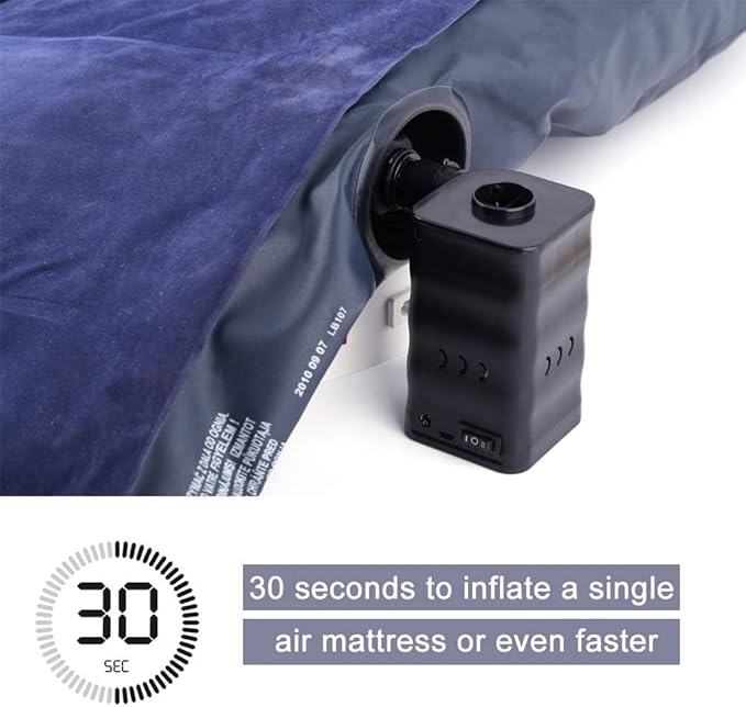 Woowind Electric Air Pump, Cordless Air Mattress Pump for Pool Floats, Swimming Rings, Air Bed, Air Sofa, Rechargeable Battery Powered