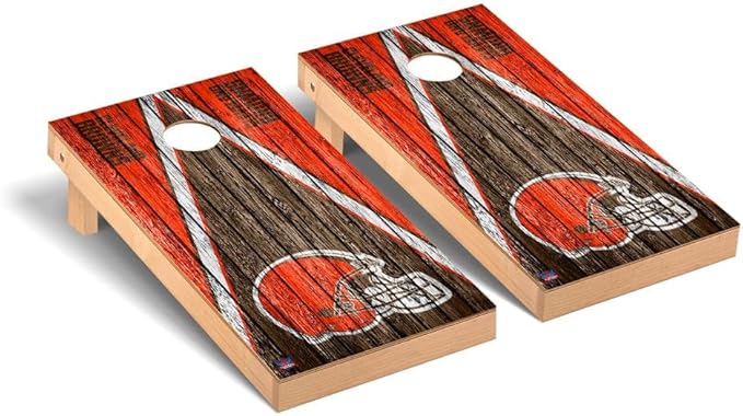 Football Team Cornhole Boards, 2x4 Premium Corn Hole Game Set, Officially Licensed Cornhole Game, Perfect for Tailgates