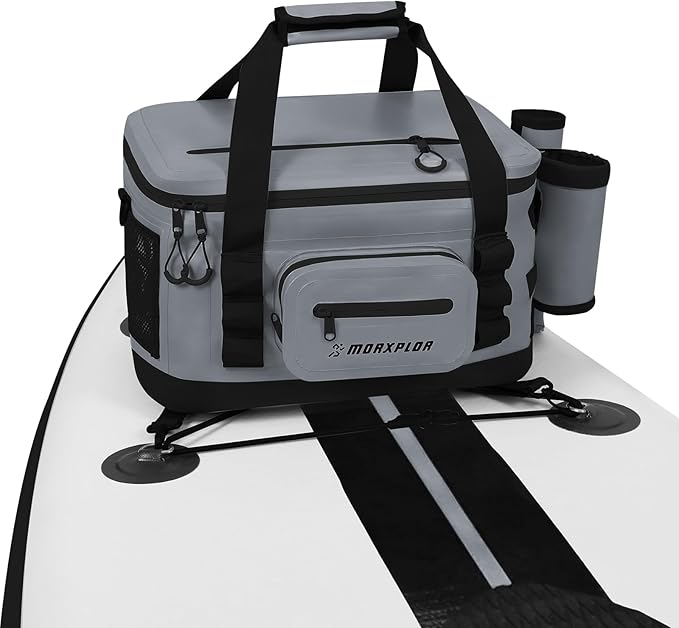 Waterproof Shell 24 cans Paddle Board Cooler Bag, Sup Deck,Kayak Cooler Bag Accessories