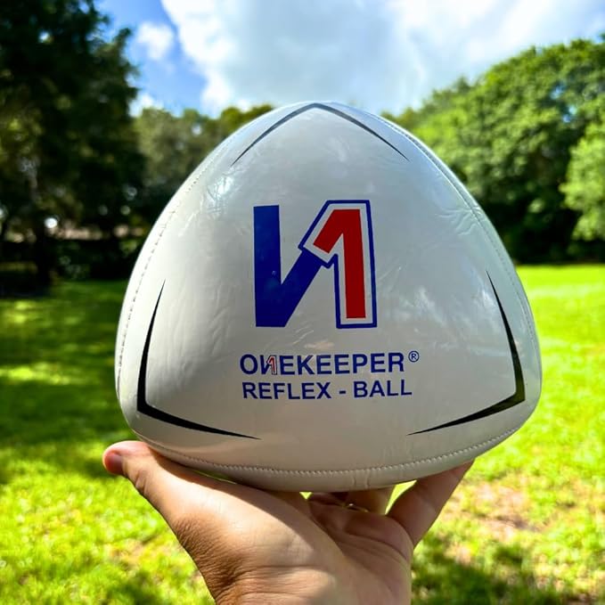 Soccer Reflex & Reaction Ball - White, Orange, Blue, Pink, and Fluo Yellow, Agility and Coordination Training for Kids and Juniors