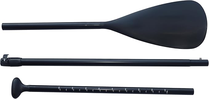 METER STAR 3-Piece Adjustable Aluminium SUP Paddle Board Paddles, Lightweight Stand Up Paddle Oars for Paddleboard, Adjustable Aluminum Alloy PU Coated Shaft 67"-83" for Surfing, Floating,Water Sport