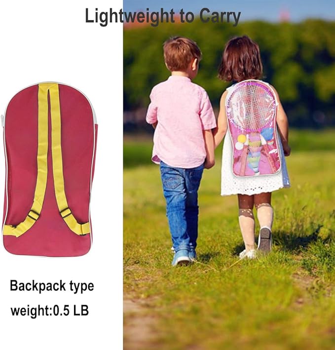 Badminton Rackets for Children,12 in 1 Shuttlecocks Racquet Sports Set w/Lightweight Carrying Bag for Kids Professionals Beginner Players Indoor Outdoor Sport Game