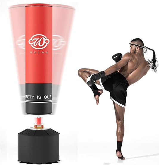Punching Bag with Stand Heavy Boxing Bag with Suction Cup for Adult,Stand Kickboxing Bag for Home 70'' Freestanding Punching Bag