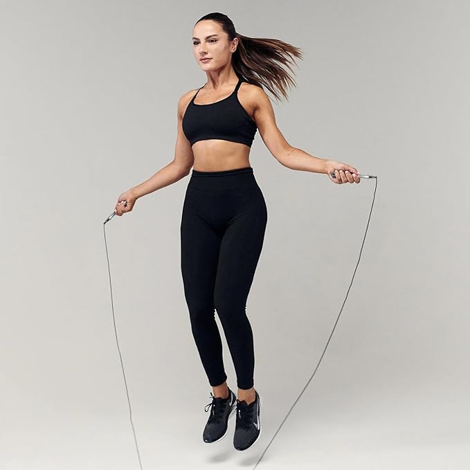 Speed Jump Rope - No-Screw Design, 360° Rotation, Non-Slip Silicone, Weighted, Includes 2 Handles, Portable Fitness Tool for Boxing