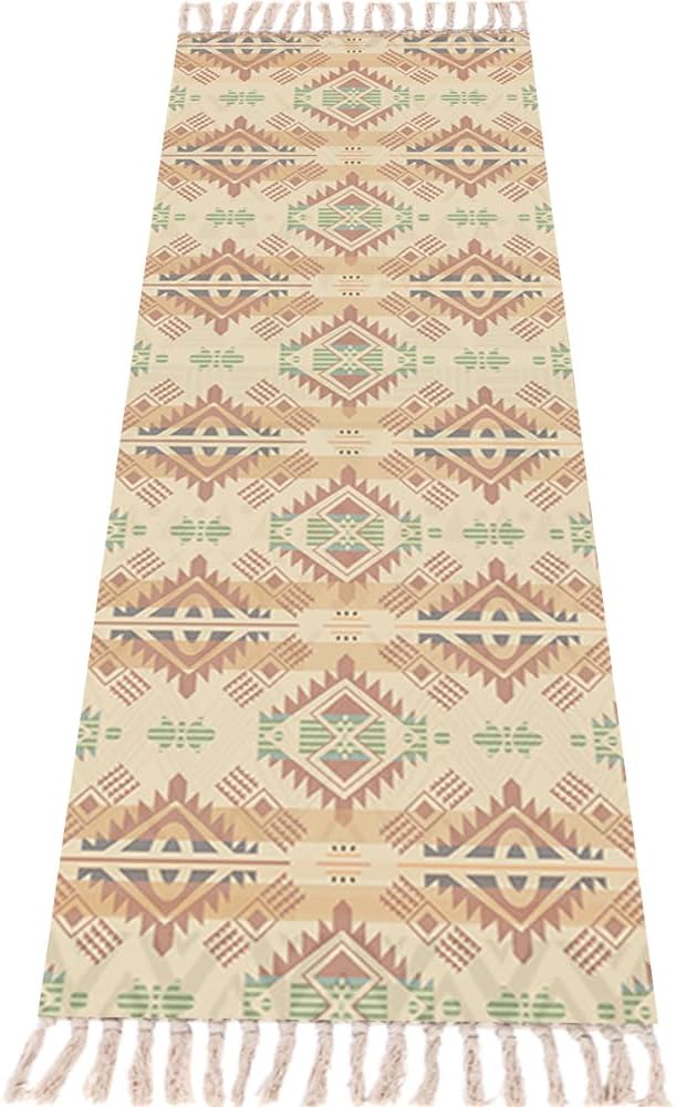 nuveti Cotton Yoga Mat - Absorbent, Grippy Tight Weave, Ashtanga & Hot Yoga Rug, Helps with Slippery Hands & Feet