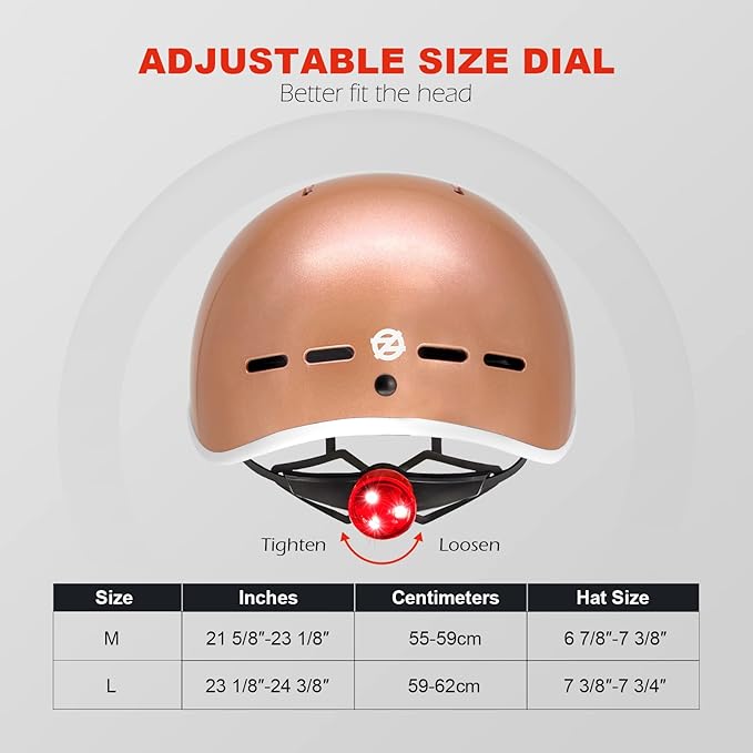 Bike Helmets for Adult, Retro Adustiable Helmets, Lightweight Bicycle Sporty Helmets