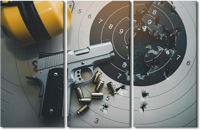 3 Panels Canvas Wall Art for Living Room Goal Achievement Concept Large Wall Art Hits the Bullseye Modern Artwork Target Contemporary Decor On Canvas for Bedroom Office Ready to Hang, 40"Wx60"H