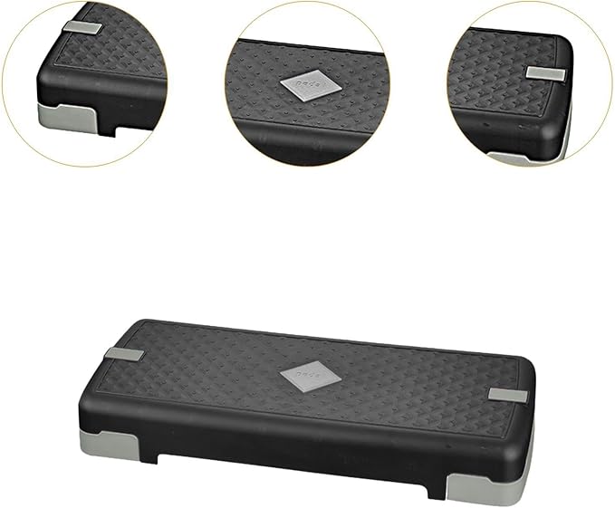 Generic Exercise Step Platform Aerobic Fitness Stepper Adjustable Workout Nonslip Textured Surface Training Load Bearing