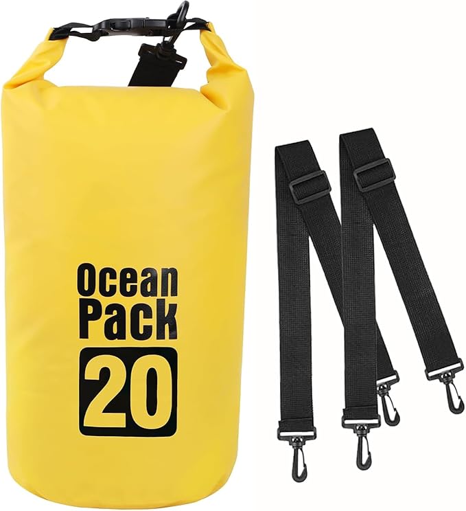 Dry Bag Waterproof Backpack 5L/10L/20L/30L Roll Top Waterproof Bag,Floating Dry bags for Kayaking,Swimming,Boating,Camping,Beach.