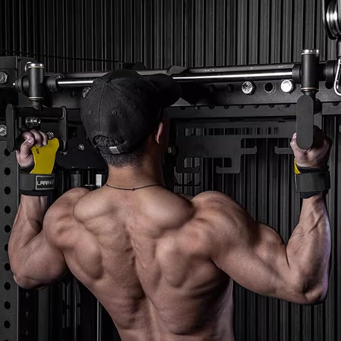 LARA STAR Weight Lifting Wrist Straps for Maximum Grip Support,Lifting Strap for Weightlifting, Gym Grips Hook for Deadlifts, Powerlifting, Heavy Shrug Women/Men