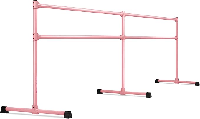 VITA Barre Portable Freestanding Double Ballet Barre, Extreme, Steel | Fixed Height, Made in USA, Home or Gym Exercise Equipment for Kids & Adults | Dance, Fitness, Pilates