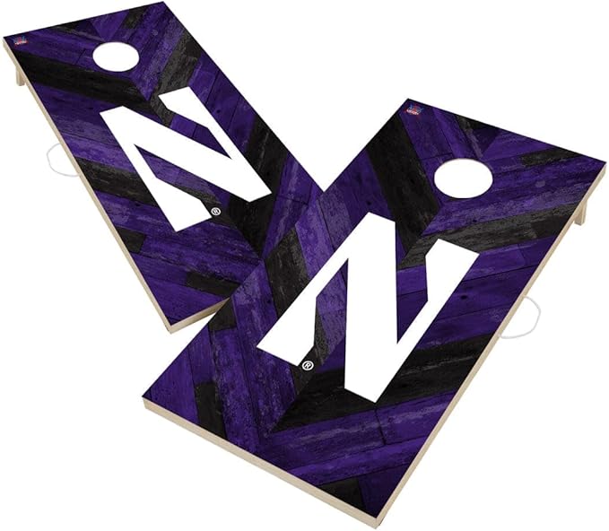 College Team Cornhole Boards, 2x4 Regulation Corn Hole Game Set, Officially Licensed Cornhole Game, Perfect for Tailgates