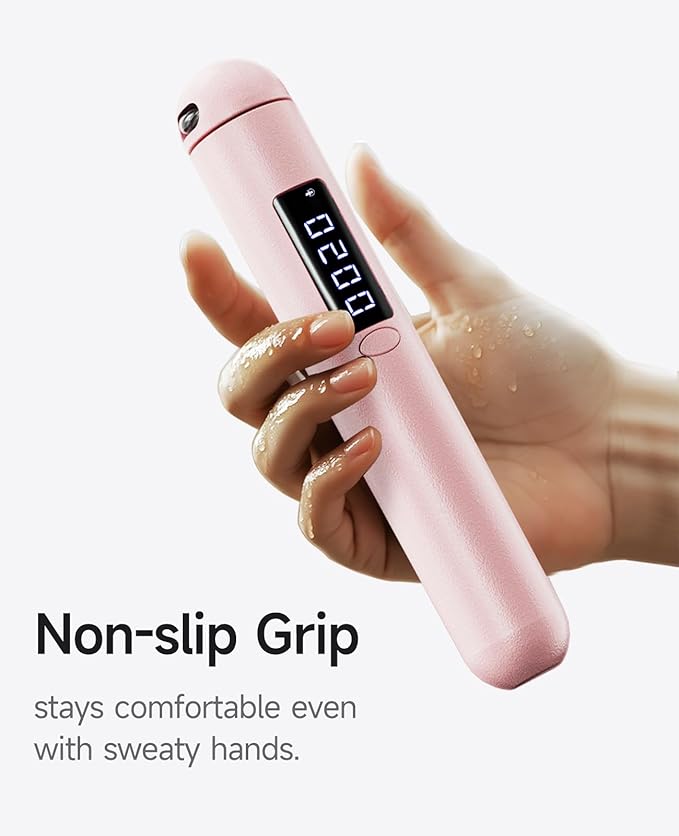 Smart Jump Rope – Customisable Calorie, Count and Time Settings Jump Ropes, Adjustable Steel Wire Skipping Rope with LED Display, for Men Women Fitness and Workout