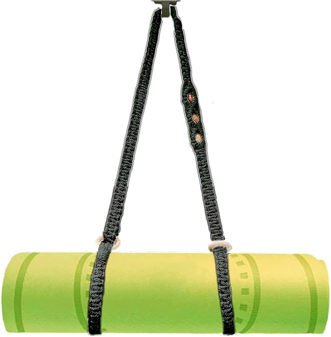 kiido Macrame Yoga Mat Carrying Strap [MAT NOT Included], Hand Woven Multi-Purpose Strap/Carrier