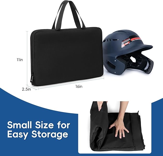 Baseball/Softball Dugout Organizer - 15+ Helmet & Glove Storage Bag, Military-Grade 900D Fabric & 6 Reinforced Steel Hooks
