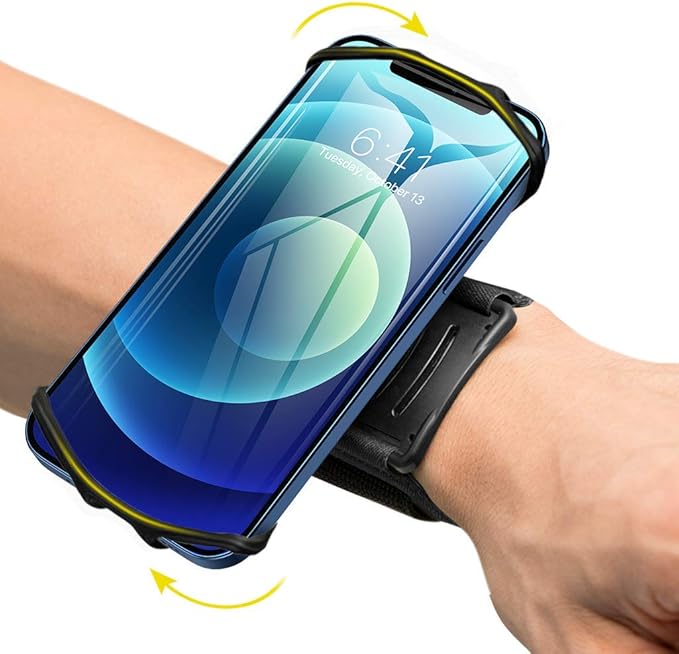 VUP Wristband Phone Holder, 360° Rotatable Forearm Armband for iPhone Samsung, Fits All 4-6.9 Inch Smartphones (Pack of 10)