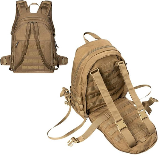EXCELLENT ELITE SPANKER Military Tactical Backpack Detachable Backpack Quickly Turns into Outdoor Vest(Coyote Brown)