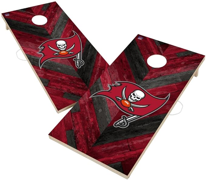 Football Team Cornhole Boards, 2x4 Regulation Corn Hole Game Set, Officially Licensed Cornhole Game, Perfect for Tailgates