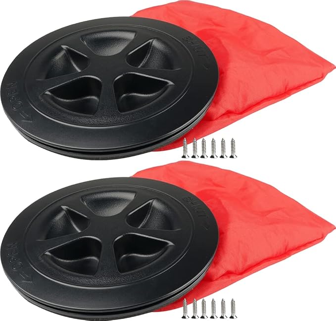 SEAFLO Deck Plate Hatch for Marine Boat Kayak Choose Size, Color and Storage Bag