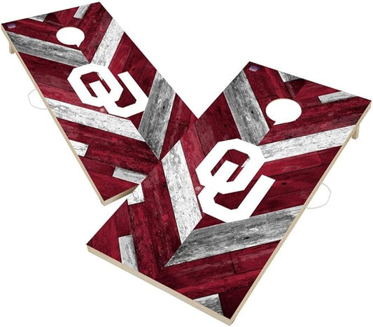 College Team Cornhole Boards, 2x4 Regulation Corn Hole Game Set, Officially Licensed Cornhole Game, Perfect for Tailgates