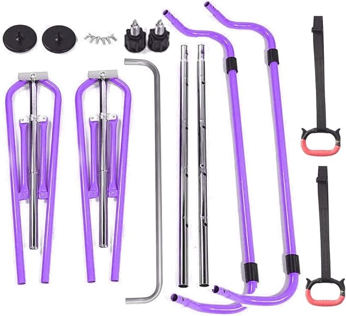 FBSPORT Gymnastics Bar for Kids, Adjustable Height Gymnastic Horizontal Bars,Junior Training Bar Children Folding Training Monkey Bars for Home Using