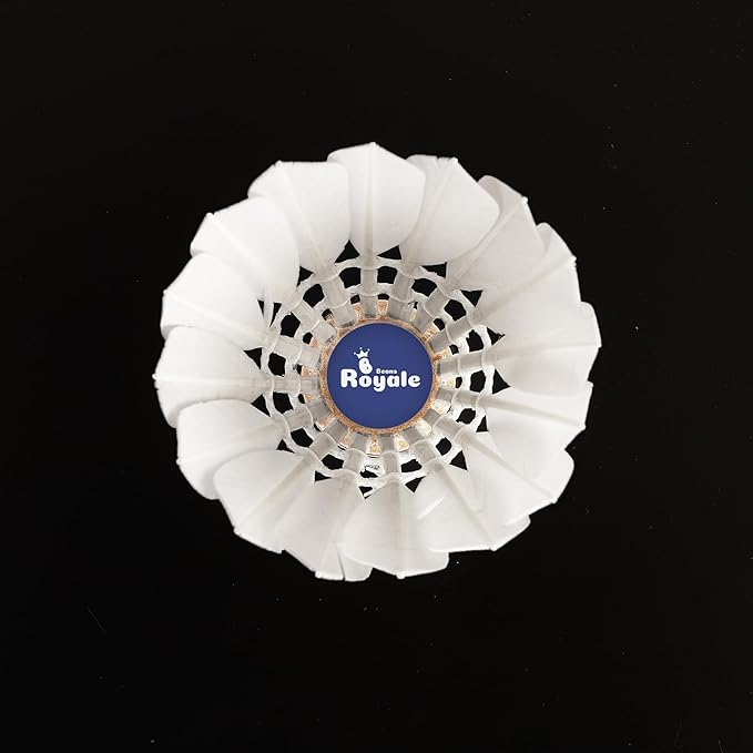 Badminton Shuttlecocks 12-Pack (All Round Feather) Duck Feather with Great Durability Stability and Balance,Suitable for Professional Training Or Family Outdoor Sports (Duck Feather)