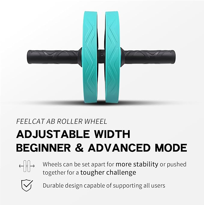 Ab roller wheel abdominal exercise core workout weight loss no noise easy to assembling light weight perfect home gym equipment for men & women