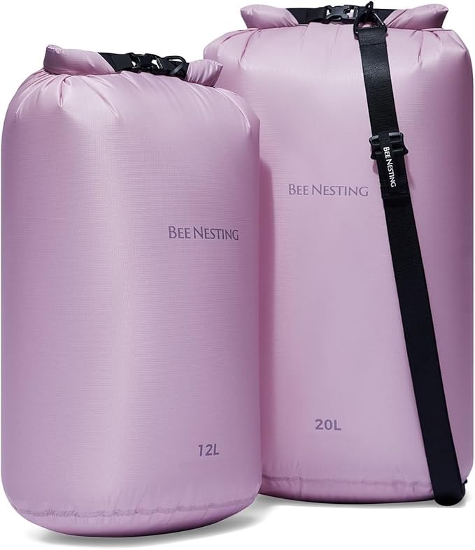 Ultralight Dry Bag Set for Backpacking, Waterproof Dry Sack for Camping, Hiking, Motorcycle, Lightweight Stuff Sack Set of 3 Pack