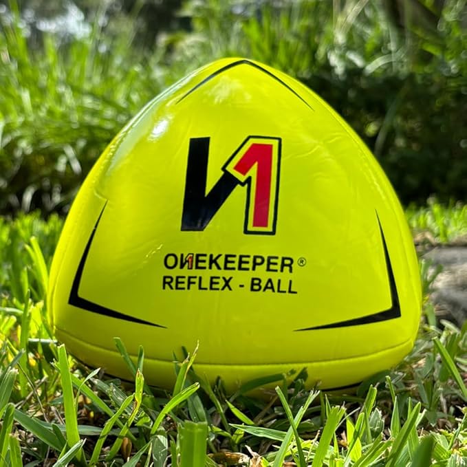 Soccer Reflex & Reaction Ball - White, Orange, Blue, Pink, and Fluo Yellow, Agility and Coordination Training for Kids and Juniors