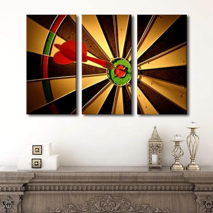 Dart Wall Art for Living Room Office Successful Concept Wall Decor Inspirational Framed Wall Painting Canvas Prints Pictures House Decoration for Bedroom Modern Artwork Ready to Hang - 40" Wx60 H