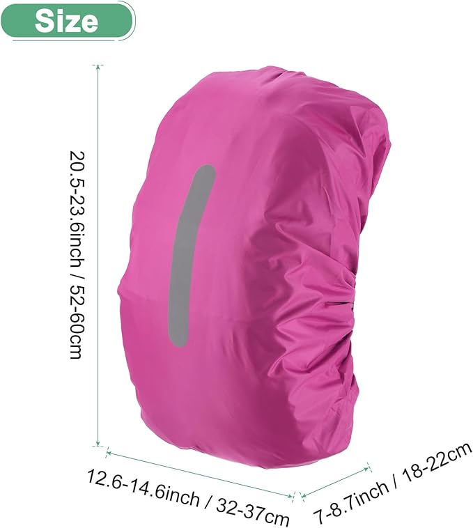Waterproof Backpack Rain Cover Waterproof Backpack Cover, Bag Rain Cover with A Vertical Reflective Strap for Hiking/Biking/Camping/Outdoor Traveling
