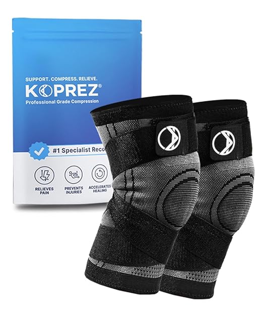 Knee Compression Sleeve - Knee Braces for Knee Pain Women, Knee Sleeve, Knee Compression Sleeve Women, Knee Support Men, Rodilleras, Compression Knee Sleeves Men