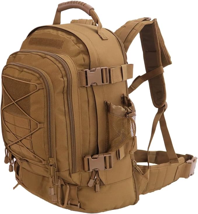 Expandable 40-64L Military Tactical Backpack 3 Day Bag Hiking Gym Sport Camping