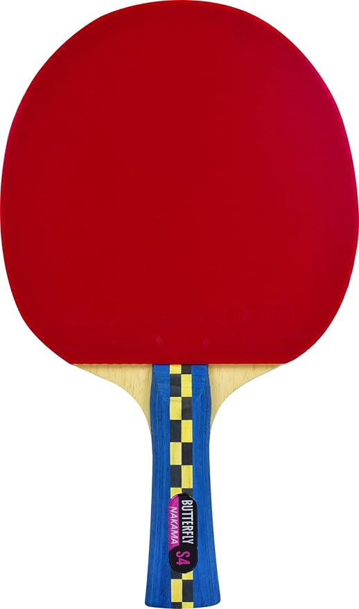 Butterfly Nakama Shakehand Ping Pong Paddle - Recommended for Beginner & Intermediate Level Players - Includes Two Free 40+ Balls - International Table Tennis Federation Approved