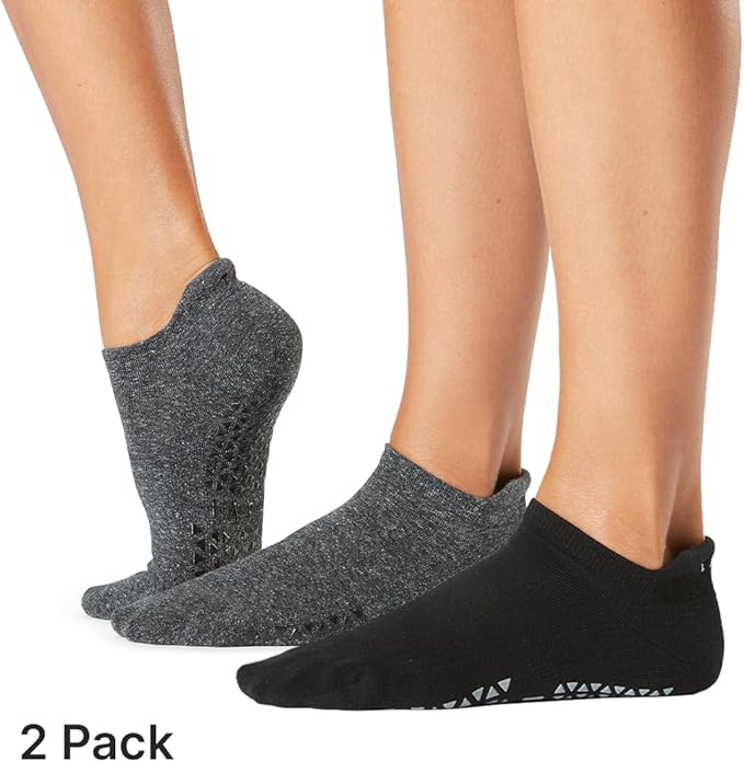 TAVI Women’s Savvy Grip Socks, Multi-Pack - Pilates Socks with Grips for Women, Slipper Socks for Pilates, Yoga, and Ballet