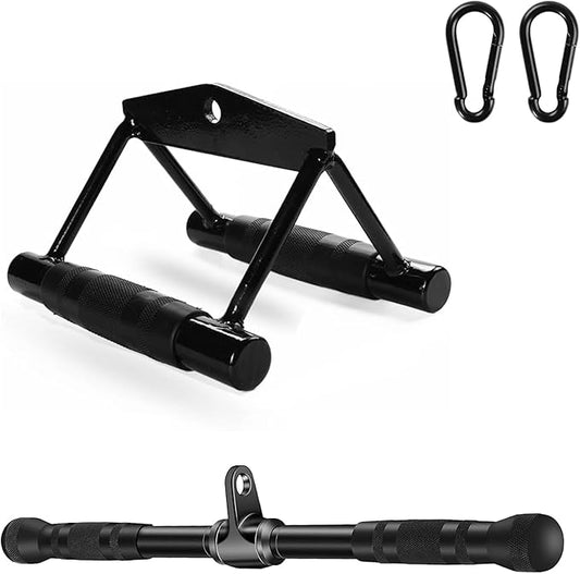 Cable Attachments for Gym, Cable Machine Attachment Set, LAT Pulldown Attachments, Cable Machine Accessories, Tricep Pull Down Attachment, Home Gym Accessories