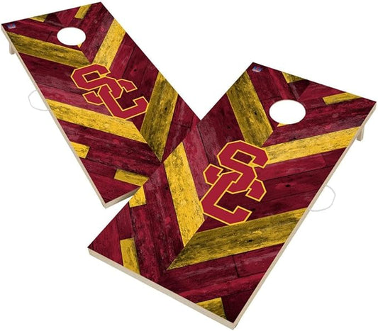 College Team Cornhole Boards, 2x4 Regulation Corn Hole Game Set, Officially Licensed Cornhole Game, Perfect for Tailgates