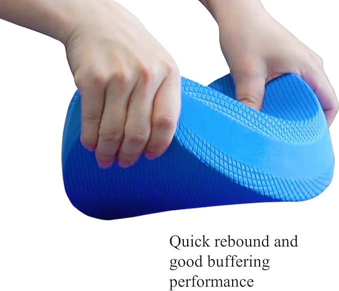 3PCS Foam Balance Pad Blue Foam Balance Exercise Cushion for Therapy, Yoga, Non-Slip, Water-Resistant Pilates Stability Trainer Pad