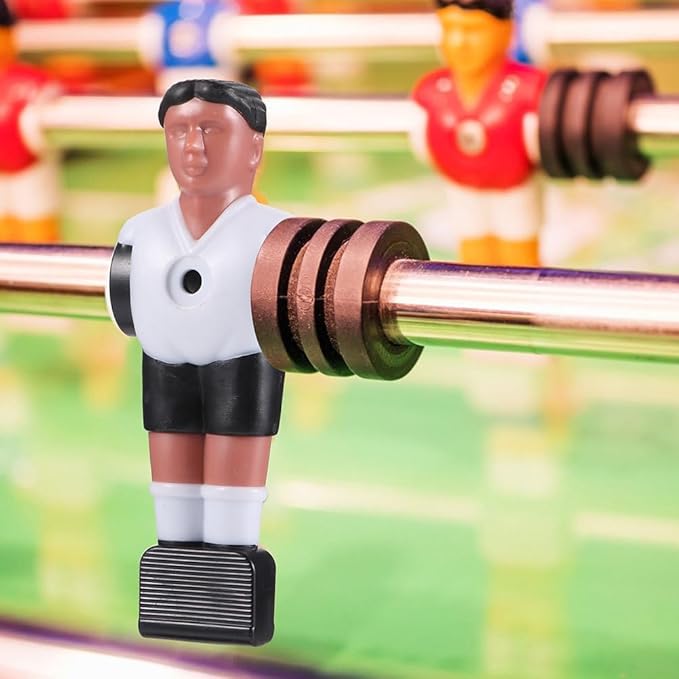 BESPORTBLE Pcs Foosball Replacement Players Set, Durable Abs Simulation Football Athletes, Assorted Colors, 4.33 Inch for Standard Foosball Table Rods, Ideal for Home Game Rooms and Parties