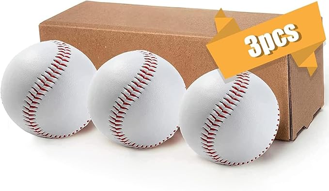 Gracfulcub Baseball Ball, Official Game Baseballs for Youth and Adult Baseball Players Training, Official Size and Weight Suitable for Batting Fielding Hitting Pitching Practice