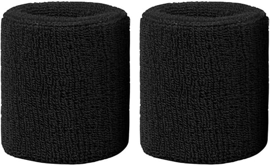Sweatbands Sports Wristbands for Kids and Women - 3 inch Elastic Athletic Wrist Bands for Tennis, Basketball, Running, Working Out
