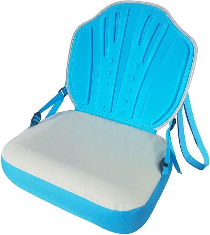 Kayak Seat Inflatable Accessory Adjustable Strap Easy to Install with Backrest Paddle for Rowboats Kayaks Rafting