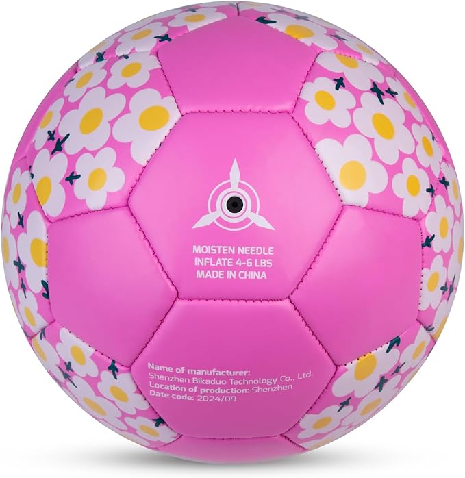 Soccer Ball Size 3, Size 4 - Kids Aged 3-5 6-8 8-12 Outdoors Sports Training Playing Ball Set with Pump Teens Girls Boys Back to School Gift
