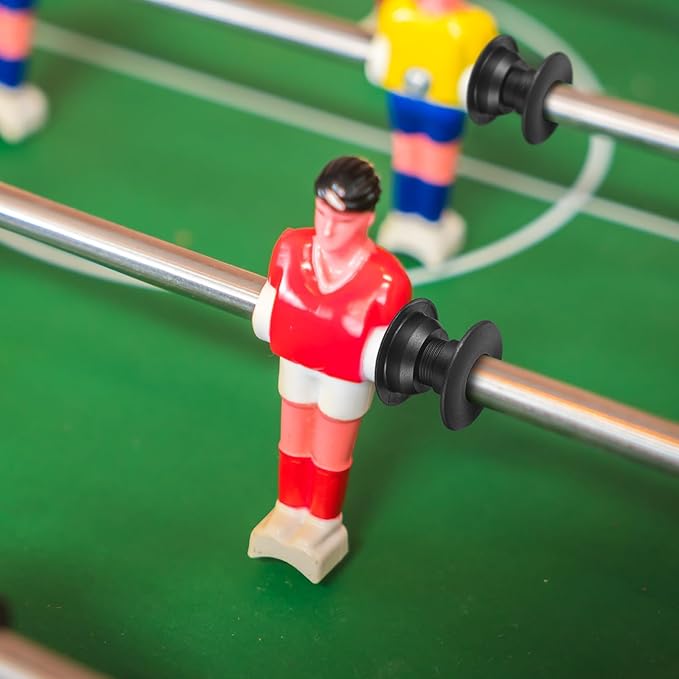 Kisangel 10Pcs Table Foosball Bushings Rods, Football Table Machine Bearings Foosball Bearing Rods Washer Pads for Replacement Parts