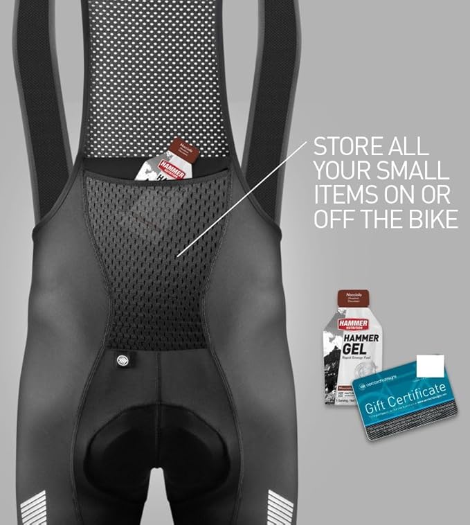 | Men's USA Elite Padded Cycling Bib-Shorts | Performance Long Distance Bib | Made in USA