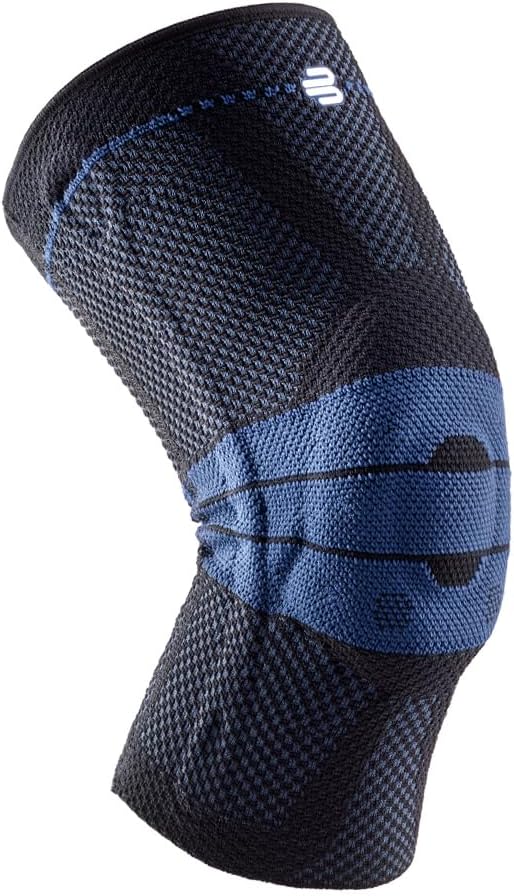 Bauerfeind GenuTrain Knee Support Brace (New Version) - Targeted Support for Pain Relief & Stabilization for Weak, Swollen & Injured Knees & Arthritis - Size 3C, Comfort - Color Black