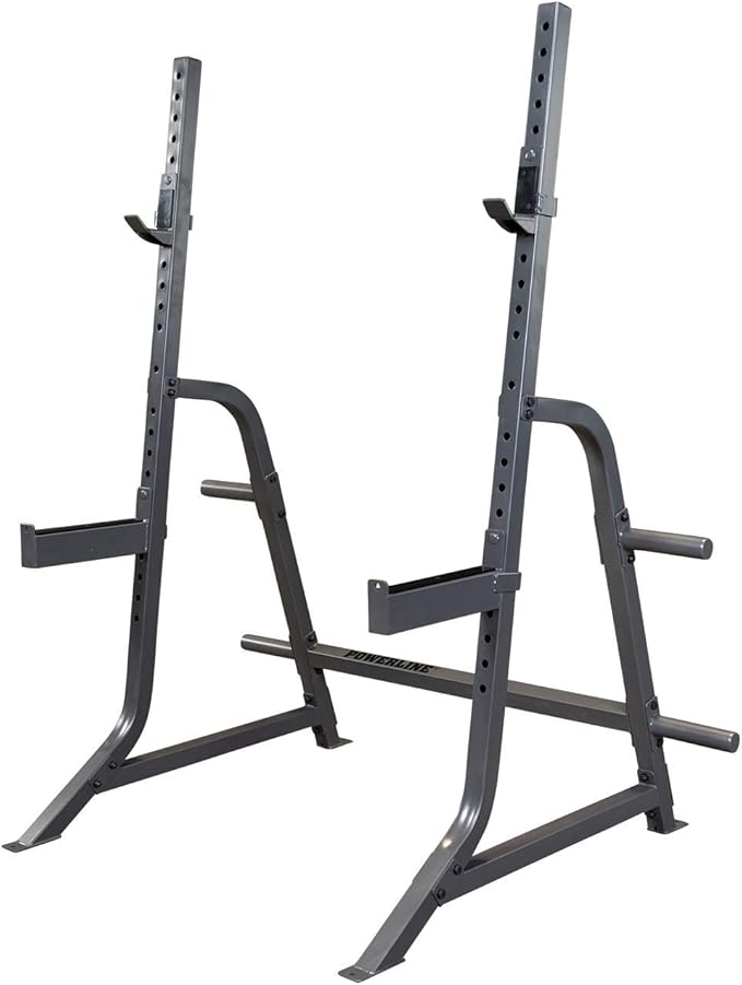 Body-Solid Powerline (PMP150) Multi-Press Rack - Adjustable Barbell Stand with 600 LB Capacity, Safe Lift-Offs, and Weight Storage for Home Gym Squat and Bench Press Workouts