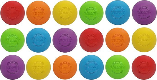 Velocity Lacrosse Balls - 1, 2, 3, 6, 12, 18, 24, 36, 60 and 120 Packs - for Practice, Official NFHS and College Approved Size